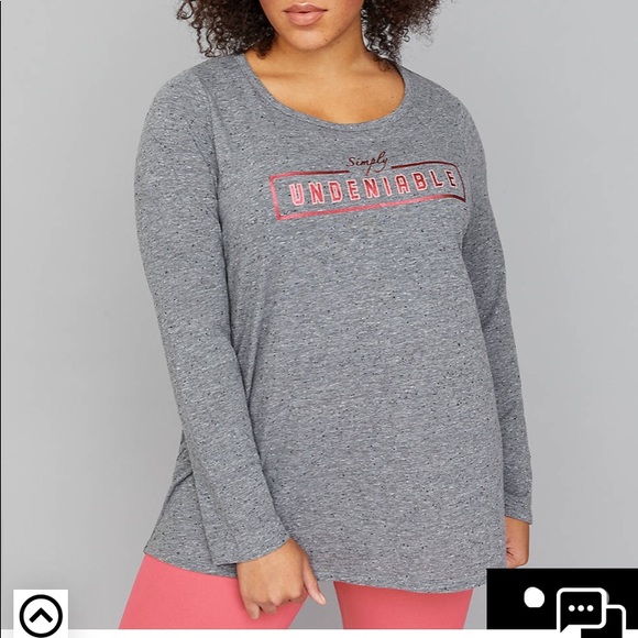 Lane Bryant Tops - Lane Bryant Simply Undeniable Graphic Active Tee
